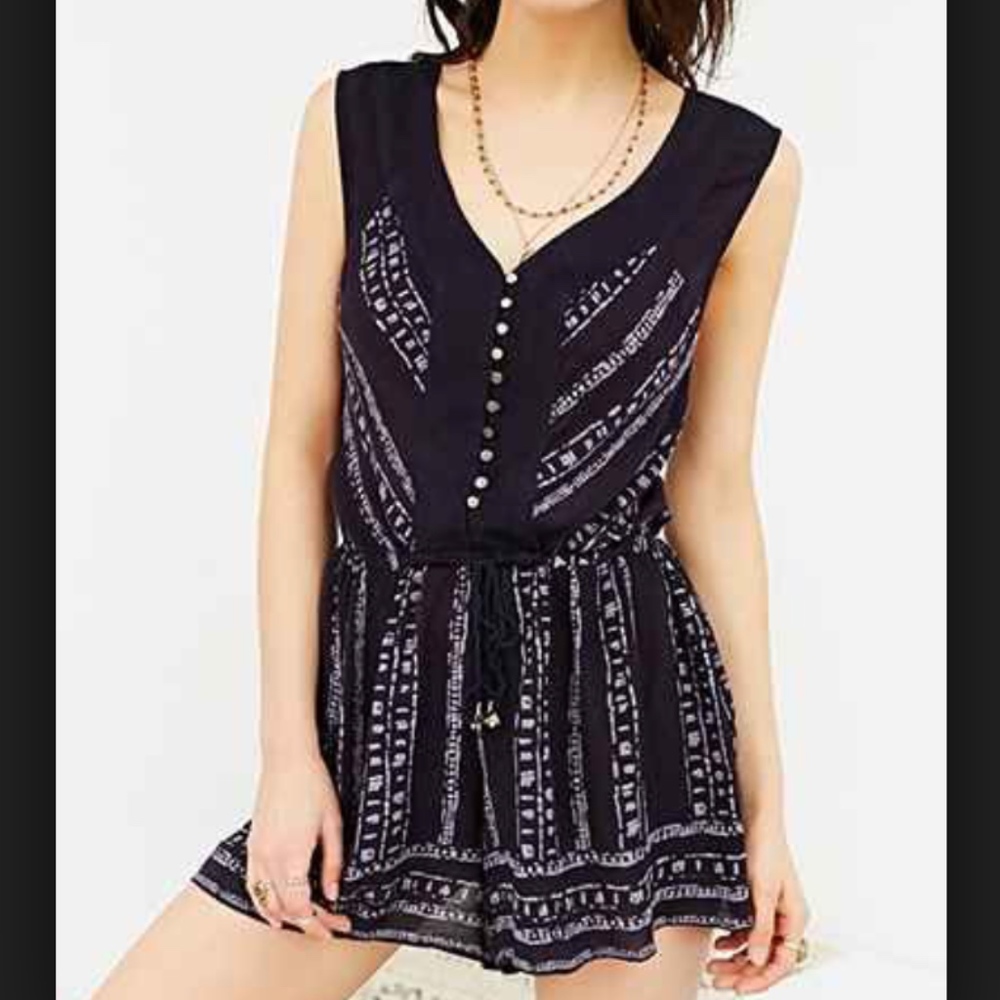 NWT Urban Outfitters Ecoté Batik Print Romper